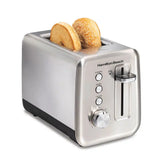 Sleek Stainless Steel 2 Slice Toaster