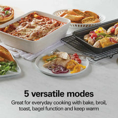 4 Slice Toaster Oven, Red