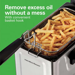 Deep Fryer, 1.9 Liter/8 Cup Oil Capacity, 6 Cup Food Capacity