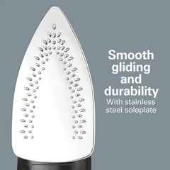 Recertified Retractable Cord Iron with Stainless Steel Soleplate