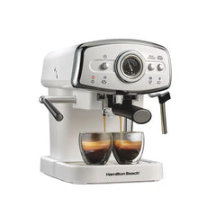 Slide & Lock™ Espresso Maker, White