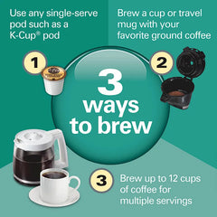 FlexBrew® Trio Coffee Maker, White Stainless